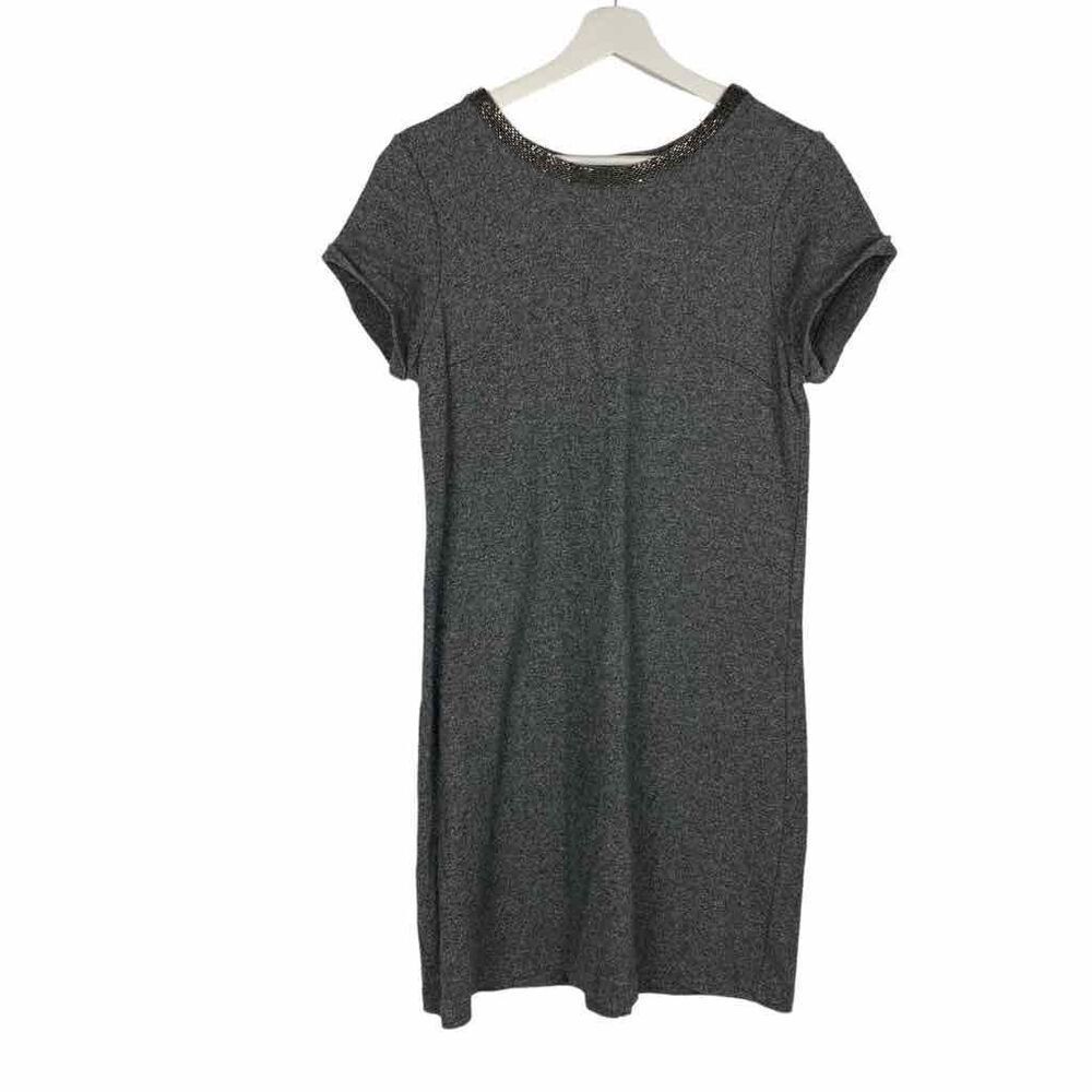 Loft Beaded Crewneck Shift Dress size Medium